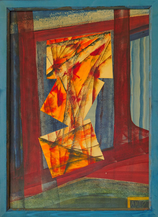 Eitempera Mischtechnik 50x70cm (Farbplastik) Broken mirror